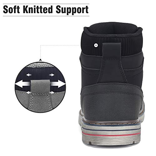 Mishansha Clásicas Botas Hombre Moto Impermeable Trekking Zapatos Negro 39