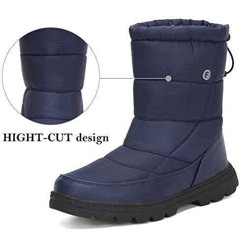 Mishansha Mujer Botas de Nieve Impermeables Botas Apre Ski Antideslizante Botas Forradas de Piel Botas Cálidas Botas para el Frio, Azul 42