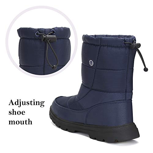 Mishansha Mujer Botas de Nieve Impermeables Botas Apre Ski Antideslizante Botas Forradas de Piel Botas Cálidas Botas para el Frio, Azul 42