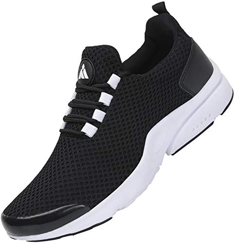 Mishansha Sin Cordones Zapatos Casuales para Hombre Mujer Absorción de Sudor Zapatillas Casual Clásico Elegante Zapato Planos para Correr Aptitud Trekking Caminando Shoes, Sneaker Negro 37