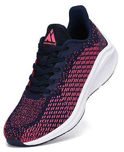 Mishansha Zapatillas de Fitness Mujer Transpirable Hombre Calzado de Atletismo Zapatos Rosa 38