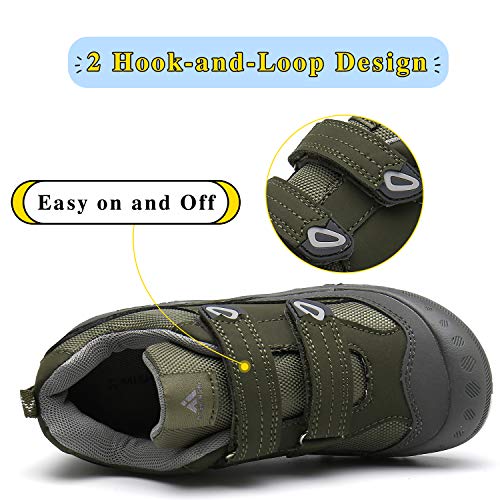 Mishansha Zapatillas Deportivas Ligeras Niños Casual Moda Zapatos de Gimnasia para Caminar Transpirable Cómoda Zapatillas de Corre Verde Gr.31