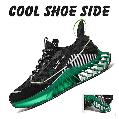 Mishansha Zapatos de Deporte Hombre Fitness Zapatillas de Running para Mujer Trail Sneakers Negro 43