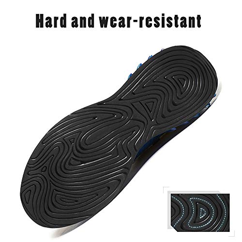 Mishansha Zapatos de Deporte Hombre Fitness Zapatillas de Running para Mujer Trail Sneakers Negro 43