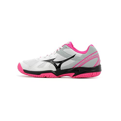 Mizuno Cyclone Speed, Zapatillas Mujer, Multicolor (White/Black/Pink GLO 001), 42 EU
