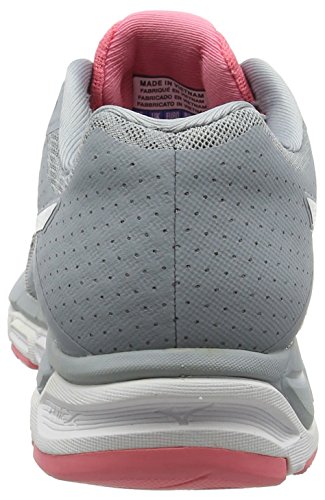 Mizuno Mizuno Synchro Mx - Zapatillas de running Mujer, color Gris - Grey (Quarry/White/Strawberry Pink), talla 42 EU (8 UK)