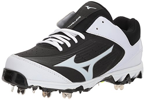 Mizuno Swift 5 Fastpitch Softball - Zapatillas para Mujer, Color Negro (Negro/Blanco), Talla 42,5 EU
