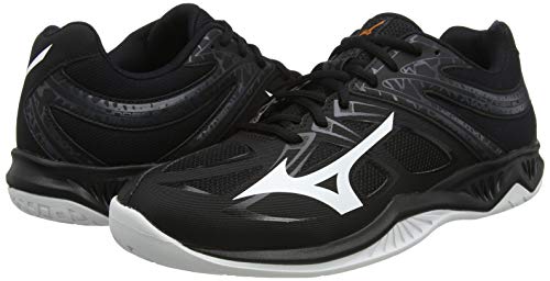 Mizuno Thunder Blade 2, Zapatillas de vóleibol Unisex Adulto, Negro/Blanco/Ébano, 46.5 EU