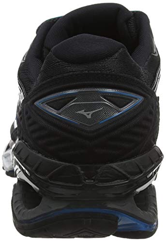 Mizuno Wave Creation 20 Zapatillas de Running, Hombre, Negro (Black/Black/Blue Jewel 09), 44.5 EU