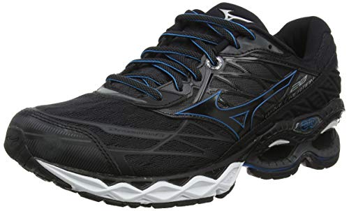 Mizuno Wave Creation 20 Zapatillas de Running, Hombre, Negro (Black/Black/Blue Jewel 09), 44.5 EU