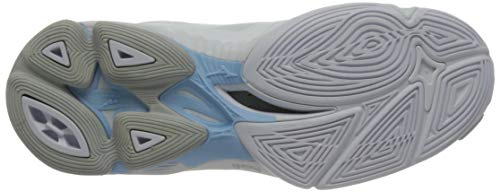 Mizuno Wave Lightning Z6 Mid, Zapatillas de vleibol Mujer, Blanco Ignitionr Bluebell, 42 EU
