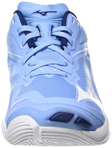 Mizuno Wave Lightning Z6, Zapatillas de vóleibol Mujer, Dellarblue/Blanco/2768c, 38 EU