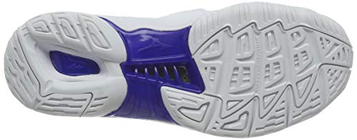 Mizuno Wave Phantom 2, Zapatilla de Balonmano Unisex Adulto, Blanco/Reflexbluec/Dpink, 40 EU