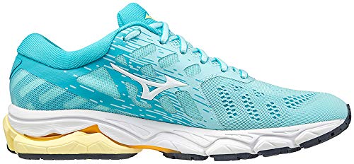 Mizuno Wave Ultima 12, Zapatillas para Correr Mujer, Tanagert Swhite Scubab, 38 EU