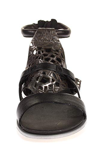 Mjus 740072-201-0001 Nero-INOX - Sandalias para mujer, color Negro, talla 36 EU
