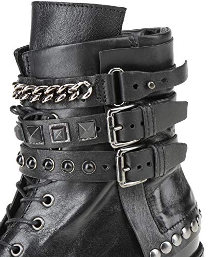 Mjus - Botines, Color Negro, Talla 40 EU