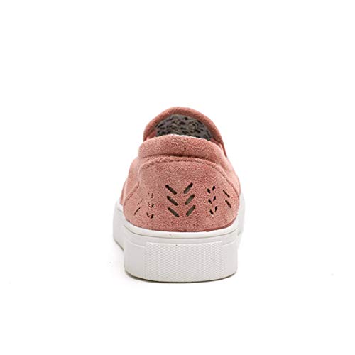 Mocasines de Las Mujeres de los Zapatos vulcanizados Femeninos resbalón en Las Zapatillas de Deporte al Aire Libre Huecas Respirables de Las señoras Ocasionales Planos Bajos