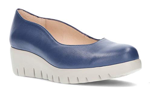 Mocasines WONDERS SAUVAG C33242 de la Talla 35 en Color Baltic