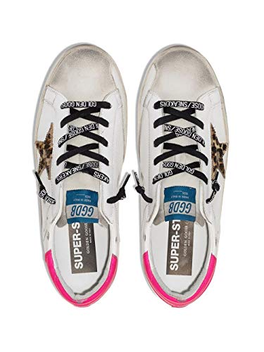 Moda De Lujo | Golden Goose Mujer GWF00101F00011580164 Blanco Cuero Zapatillas | Temporada Permanente