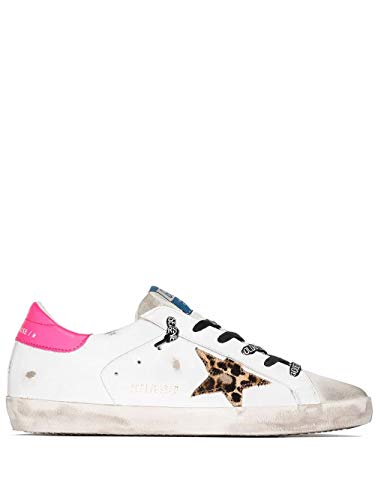 Moda De Lujo | Golden Goose Mujer GWF00101F00011580164 Blanco Cuero Zapatillas | Temporada Permanente