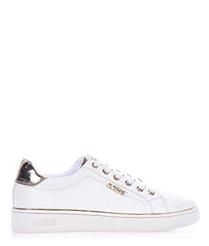 Moda De Lujo | Guess Mujer FL5BEKFAL12WHITE Blanco Fibras Sintéticas Zapatillas | Ss21