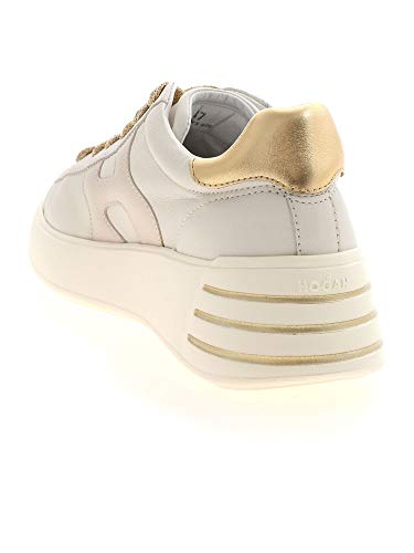 Moda De Lujo | Hogan Mujer HXW5640DN60PJZ0RB0 Blanco Cuero Zapatillas | Primavera-Verano 21