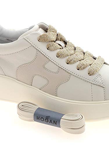 Moda De Lujo | Hogan Mujer HXW5640DN60PJZ0RB0 Blanco Cuero Zapatillas | Primavera-Verano 21
