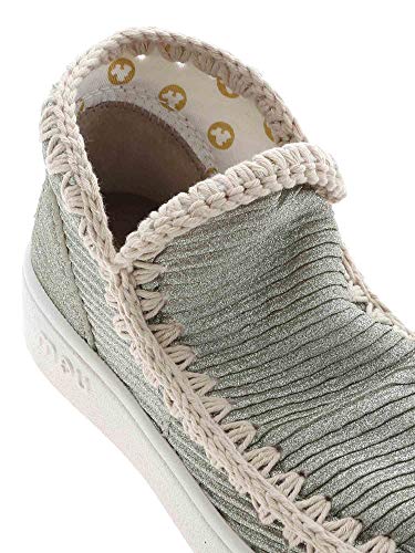Moda De Lujo | Mou Mujer MUSW211013KGLPLA Gris Purpurina Botines | Primavera-Verano 21