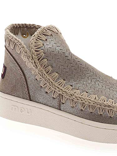 Moda De Lujo | Mou Mujer SW211000PMGEGRY Beige Cuero Zapatillas Slip-on | Primavera-Verano 21