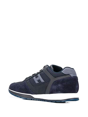 Moda Hogan Hombre HXM3210Y851N8L647F Azul Tela Zapatillas | Temporada Permanente