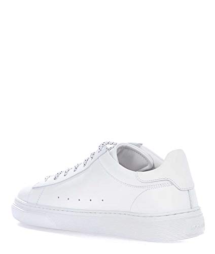 Moda Hogan Hombre HXM3650J960KFMB001 Blanco Cuero Zapatillas | Temporada Permanente