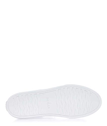 Moda Hogan Hombre HXM3650J960KFMB001 Blanco Cuero Zapatillas | Temporada Permanente