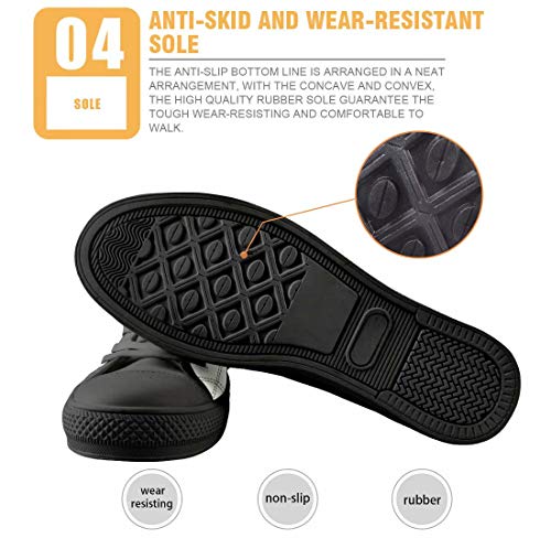 MODEGA Impresión De La Mariposa Zapato De Lona De Impresión Mariposa Blanca Zapatos Superiores Altos Zapatos Elegantes para L