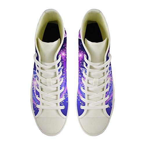 MODEGA Papillon Impression Hautes Chaussures Femmes Chaussures De Toile D'Impression Papillon Pour Les Filles Espadrille Lace