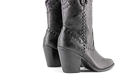 Modelisa - Botas Cowboy Negras para Mujer (Negro, Numeric_40)