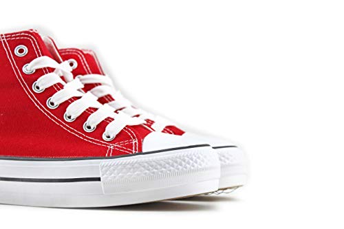 Modelisa - Zapatilla Plataforma Mujer (38, Rojo)