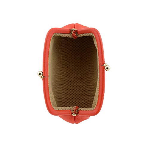 Monedero con Boquilla en Piel Talla: U Color: Rojo