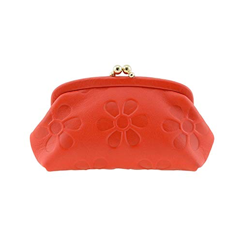 Monedero con Boquilla en Piel Talla: U Color: Rojo