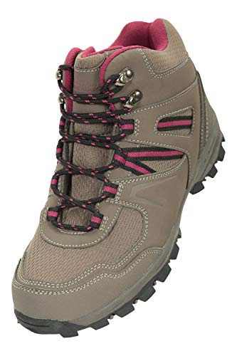 Mountain Warehouse Botas cómodas McLeod para Mujer - Botines Transpirables, Botas de montaña Resistentes, Zapatos para Caminar Ligeros y Acolchados Marrón Claro Talla Zapatos Mujer 39 EU