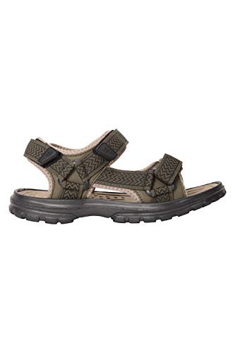 Mountain Warehouse Sandalias Crete para Hombre - Zapatos de Verano Resistentes, Agarre Firme, Plantilla Acolchada, Forro de Neopreno - para Viajar y Caminar en Primavera Caqui 41