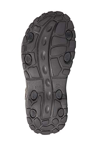 Mountain Warehouse Sandalias Crete para Hombre - Zapatos de Verano Resistentes, Agarre Firme, Plantilla Acolchada, Forro de Neopreno - para Viajar y Caminar en Primavera Caqui 41