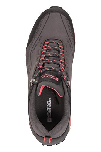 Mountain Warehouse Zapatillas Impermeables Collie para Mujer - Calzado liviano para Damas, Zapatos Transpirables, Zapatos Suaves para Caminar Gris Talla Zapatos Mujer 39 EU