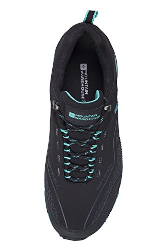 Mountain Warehouse Zapatillas Impermeables Collie para Mujer - Calzado liviano para Damas, Zapatos Transpirables, Zapatos Suaves para Caminar Negro Talla Zapatos Mujer 39 EU