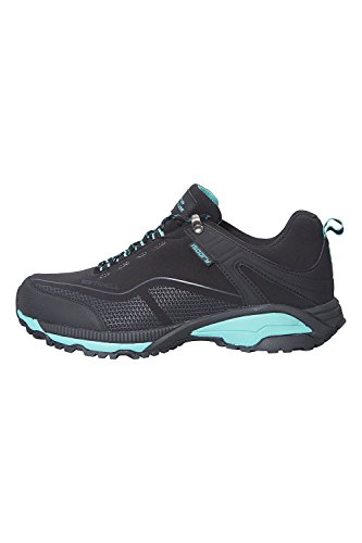 Mountain Warehouse Zapatillas Impermeables Collie para Mujer - Calzado liviano para Damas, Zapatos Transpirables, Zapatos Suaves para Caminar Negro Talla Zapatos Mujer 39 EU