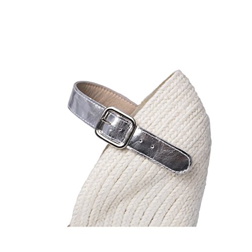 MTBALI - Sandalia Alpargata con cuña, Mujer - Modelo Malibu - 37, Azul