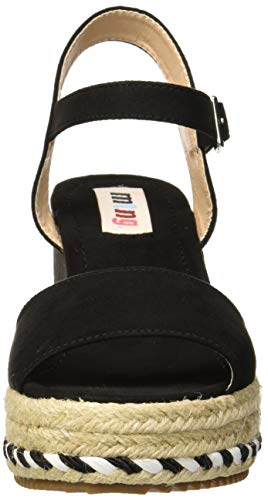 MTNG 51065, Sandalias con Plataforma para Mujer, Negro (Antil Negro C35442), 39 EU