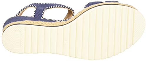 MTNG Collection 58937, Sandalias con Plataforma Mujer, Azul (Canvas Marino/Sailor Tex 1 Marino C49361), 36 EU