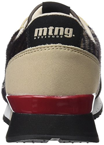 MTNG Gansa, Zapatillas Mujer, Multicolor (Raspe Negro/Zebra Gris), 36 EU