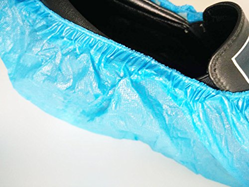 MUHWA CSC Blue CPE-Fundas Desechables para Zapatos (100 Unidades, 2,5 g), Unisex, Azul, 1639cm
