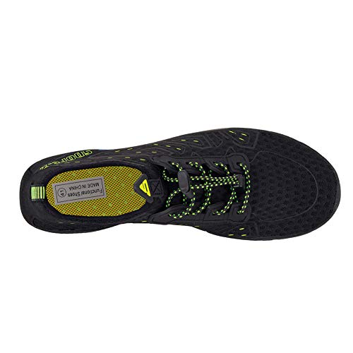 Mujer Zapatos de Agua Hombre Buceo Snorkel Escarpines de Surf Playa Natación Deportes acuáticos(222-N/Verde,46EU)